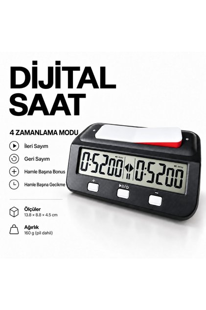 Elektronik Satranç Tavla Turnuva Saati HQT101
