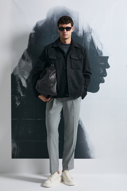 Good Men's Knitted Jacket Black