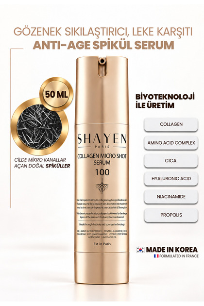 Micro Channel Technology ™ Collagen Micro Shot Serum 100 - Spicule Technology Centella - Hydrolyzed Collagen Niacinamide Ceramide Np 50 ml