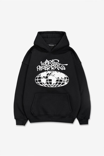 World Passport Oversize Men's Hoodie