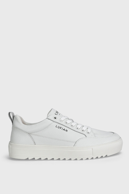 Philip Men's Leather Sneaker Shoes White