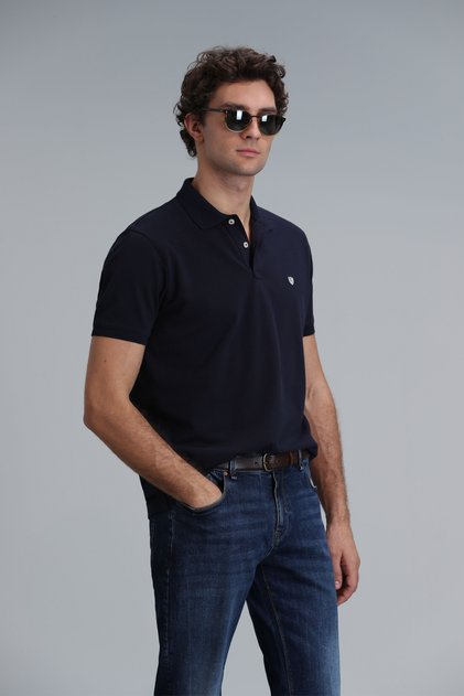 Erkek Laon Polo Yaka Lacivert T-Shirt 111040164