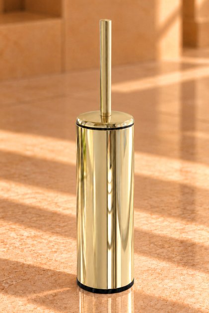 Cigo Çelik Tuvalet Fırçası - Gold & İç Kısım Siyah