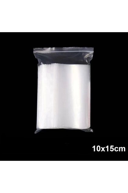 100PCS 10x15cm 100/300PCS Transparent Zip Bags Food Jewelry Vacuum Storage Bag Plastic Thicken Reclo