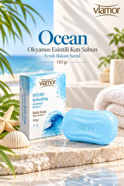 Ocean Ocean Breeze Solid Soap 110 Gr, Fresh Care Series