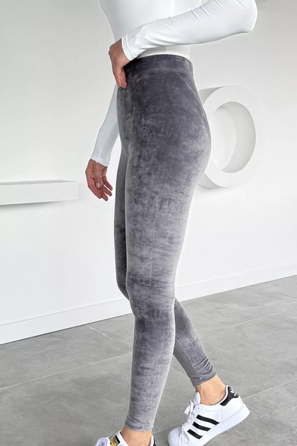 Women's High Waist Velvet Leggings