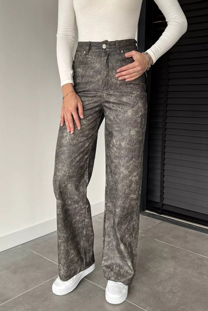 Women's Slim Fit Faux Leather Pants