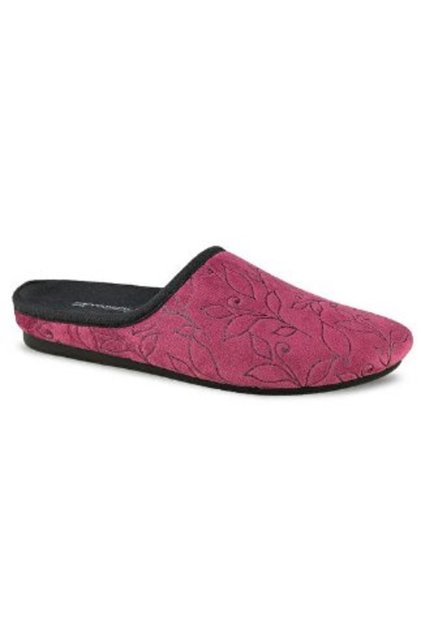 Rı1U Burgundy Orthopedic Women's Slippers