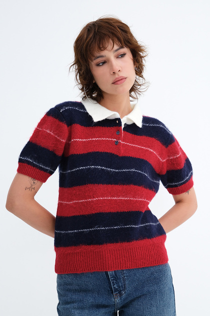 Short Sleeve Knitwear T02617
