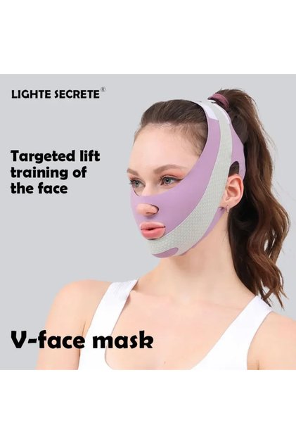 purple Face-Lift With Sleep Face V Shaper Facial Slimming Bandage Relaxation Shape Lift Reduce Doubl
