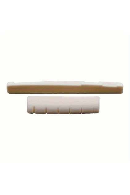 2pcs 2pcs/set Acoustic Guitar Bone Bridge Saddle and Nut