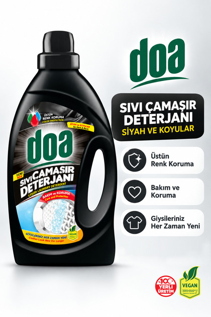 Sıvı Çamaşır Deterjanı Siyahlar /2700ml