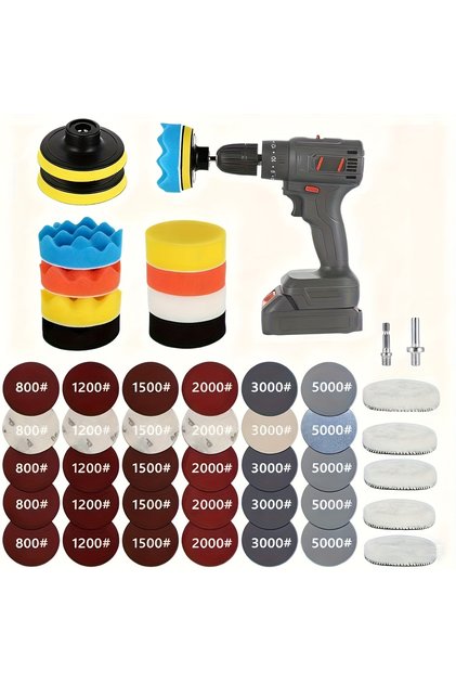 47pcs 75mm Polishing Attachment, Battery Screwdriver,Polishing Kit, Polishing Kit, Polishing Attachm