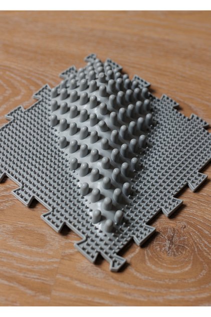 Wave Gray Acupuncture Massage Puzzle Orthopedic Carpet Sensory Mat