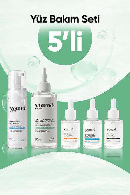 5-Piece Professional Maintenance Set to Help Repair and Restore | Foam + Tonic + 3 Serums
