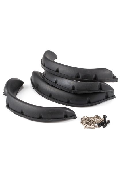 4Pcs Rubber Fender Flares for RC4WD TF2 Mojave TAMIYA 1/10 Bruiser Hilux Body RC Car Parts