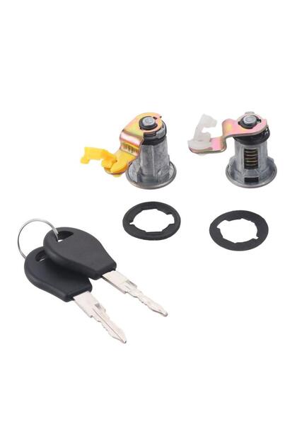 2Pcs Left & Right Door Driver Passenger Side Lock Cylinder with Key 80600-01G25 80601-01G25 for Niss