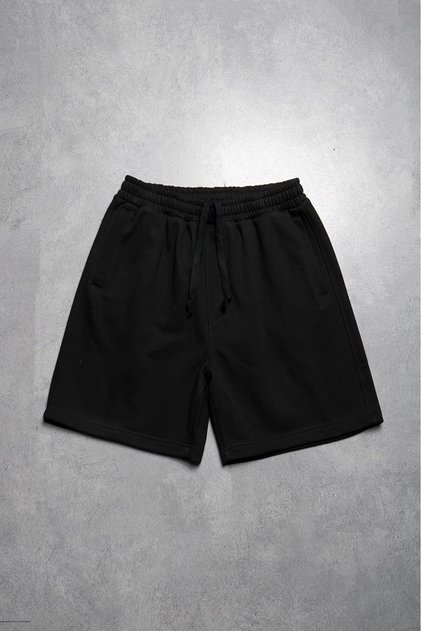 Black Relaxed Core Men's Shorts