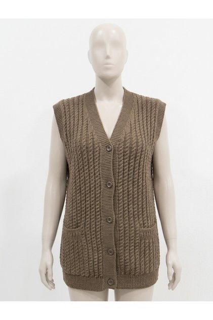 Hair Knitted Knitwear Mother's Vest Winter Daily Vest Dowry Vest