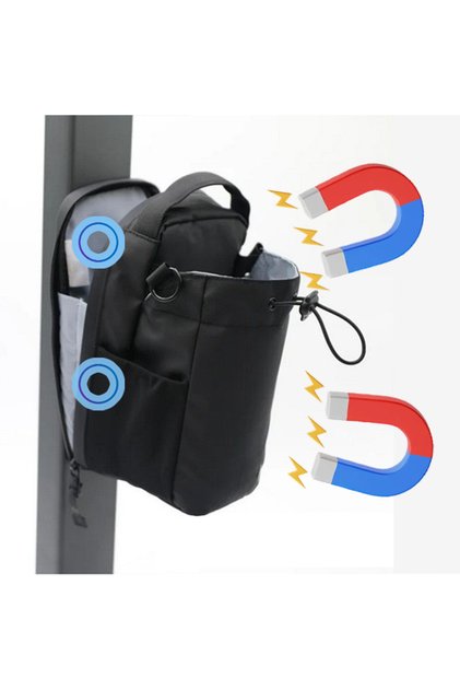2 magnet Magnetic Gym Bag Large Capacity Magnetic Carrier Bag With Phone Pocket Portable Gym Water B