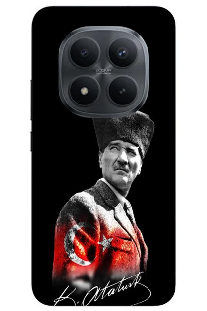 Xiaomi Redmi Note 15 Pro Plus 5G Compatible Case with Mustafa Kemal Atatürk Design V2 (Printed)