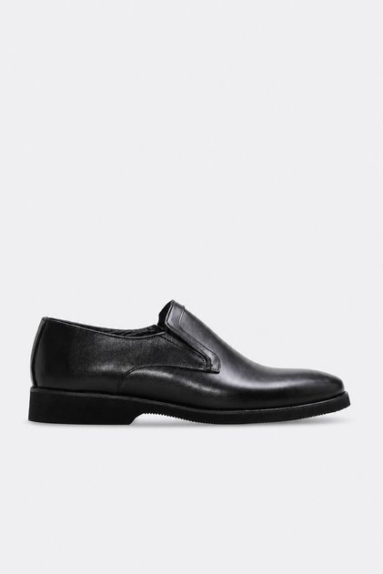 Genuine Leather 218Ma425 Black Antique Men's Classic Shoes