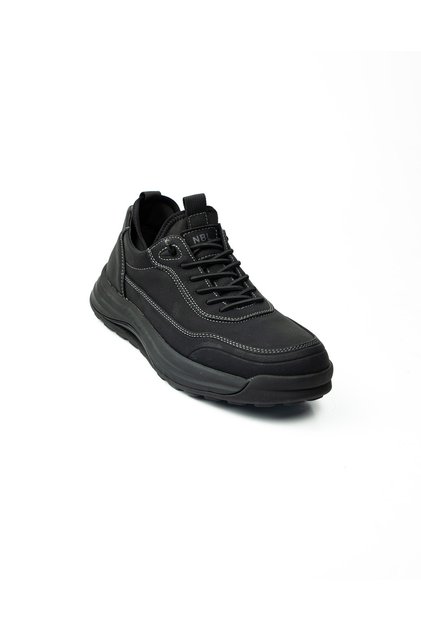 6001 Black Leather Casual Men's Shoes