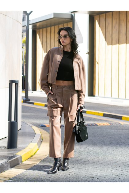 File Garnili Leather Trousers
