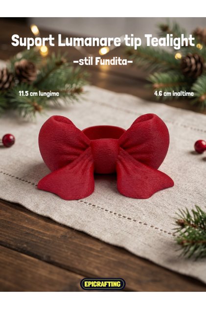 Suport pentru Lumanare tip Tealight pe baterii