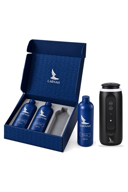 Abaq Bundle LH150 Diffuser Black + Luxury Home Collection 3 x 200ml Oils