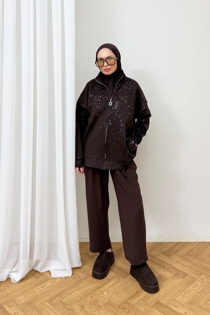 Silvery Scuba Cardigan 95-2998