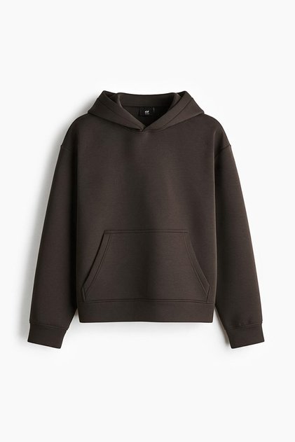 Kapüşonlu Scuba Üst Loose Fit