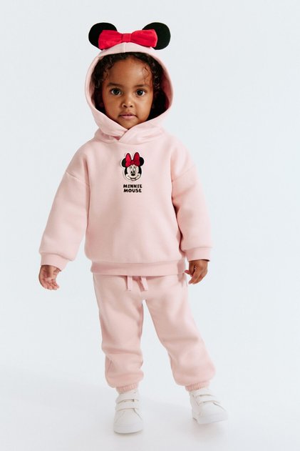 2 Parçalı Motif Detaylı Sweatshirt Set