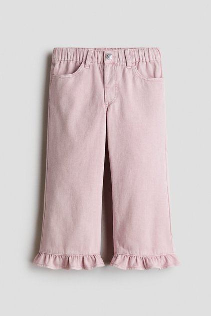 Fırfırlı Kot Pantolon Loose Fit