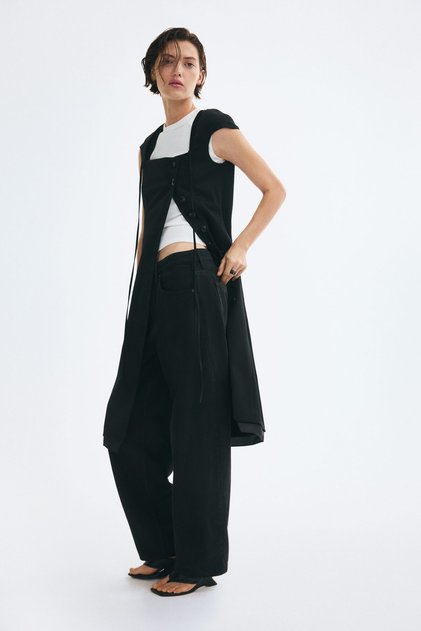 Barrel Regular Waist Jeans