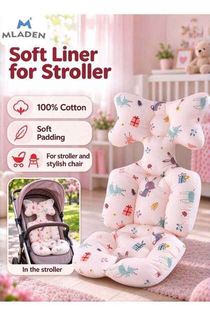 3D Air Mesh Breathable Car High Chair Cushion for Infant Soft Padding Stroller Liner Universal Baby Seat Pad Liner for Stroller Baby Seat Pad