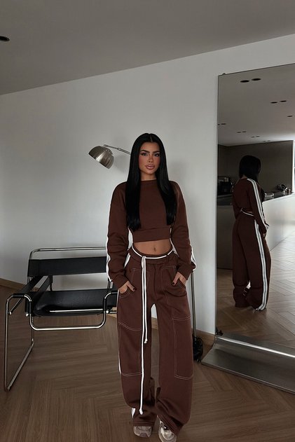 Kahverengi Rinaldi Eşofman Takım