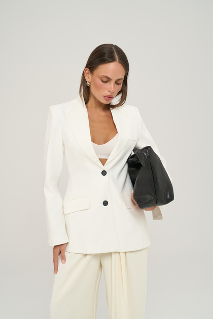 Cristi Belden Seated White Blazer