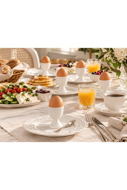 Fenne Porcelain Egg Cup Set - Set of 6