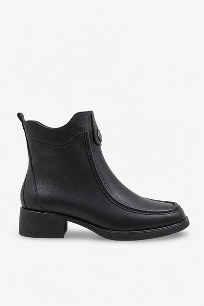 Karin Women's Genuine Leather Casual Boots - Black