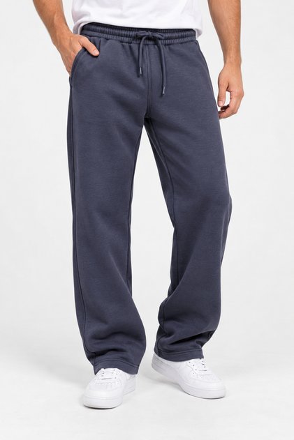 Men's 3 Thread Threaded Baggy Wide Leg Winter Sweatpants