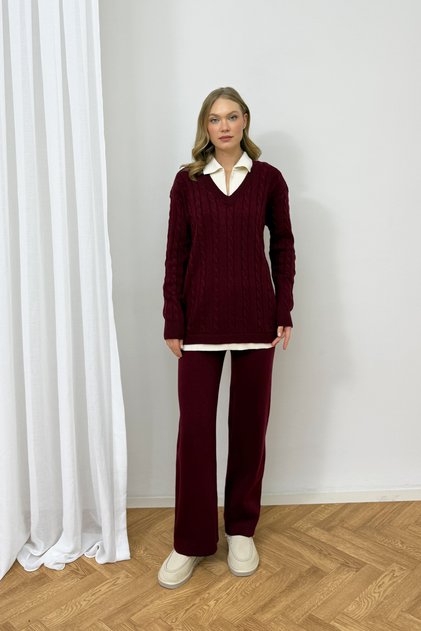 Collared Knitwear Set 92-9203