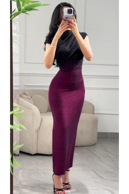 Soft Ruffled Evening Dress