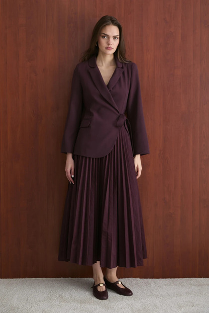 Pleated Jacket Dress 32-2687