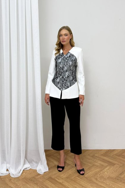 Lace Detailed Jacket 32-7202