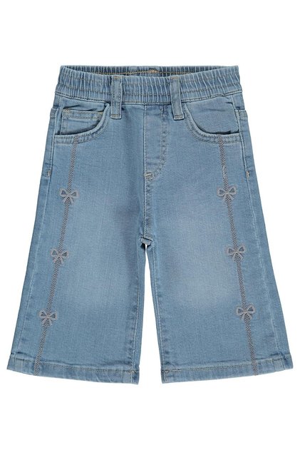 Embroidered Wide Leg Pants for 6-18 Months - Blue