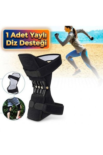 1 Adet Yaylı Diz Desteği Dizlik Bacak Destekleyici Fitness Spor Egzersiz Aleti Yaylı Diz Kuvvetlendi
