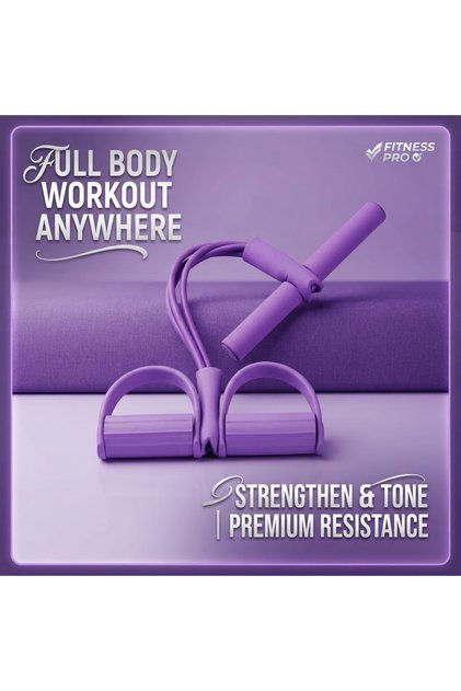 Premium Tummy Trim & Full Body Resistance Exerciser | Elastic Pull Rope for Home Gym, Fitness, Core Strength & Muscle Toning