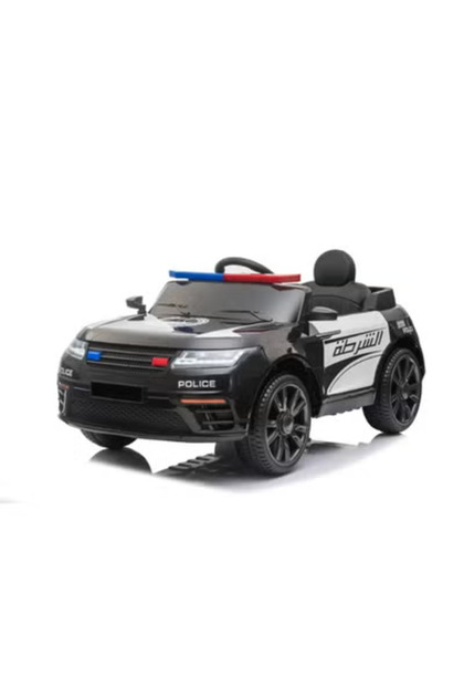 6V Kids Electric Ride On Police Car with Remote Control and Bluetooth, LED Lights