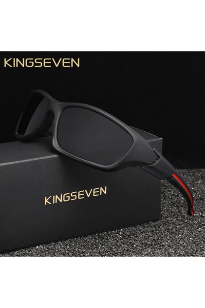 Black KINGSEVEN Polarized Cycling Sunglasses Men Sports Style Goggle Sunglasses Equipment Road Bike